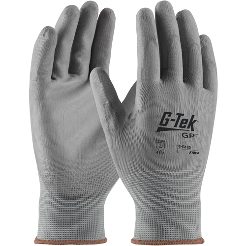 G-Tek 33G-165 Coated Gloves, 9/Large, Polyurethane Coating, 13 Gauge, Nylon Shell Seaboard Timber Mart