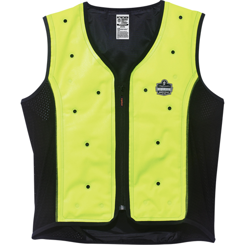 Vestes refroidissantes &agrave; &eacute;vaporation s&egrave;che Chill-Its 6685, Moyen, Jaune lime haute visibilit&eacute; Seaboard Timber Mart