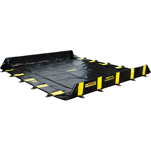 Rigid-Lock QuickBerm&reg;, 745 US gal. Capacity, 10' W x 10' L x 12" H, Stake Wall Seaboard Timber Mart