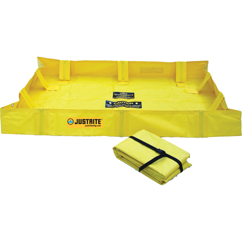 Berme de confinement Lite QuickBerm , Capacit&eacute; 79 gal., 4' la x 4' lo x 8" h, Support &agrave; encliqueter Seaboard Timber Mart