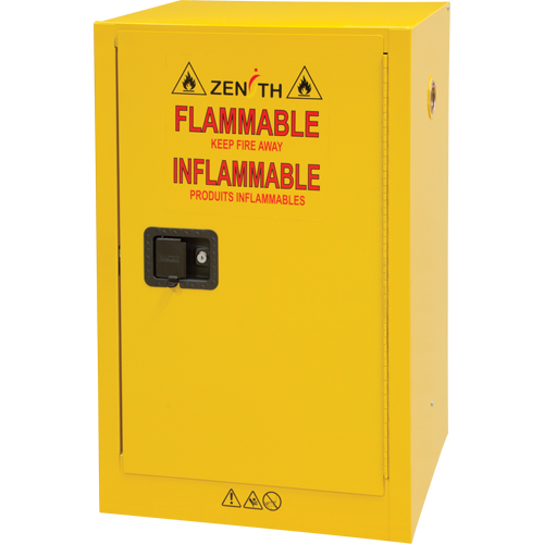 Flammable Storage Cabinet, 12 gal., 1 Door, 23" W x 35" H x 18" D Seaboard Timber Mart