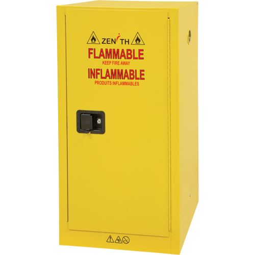 Flammable Storage Cabinet, 16 gal., 1 Door, 23" W x 44" H x 18" D Seaboard Timber Mart