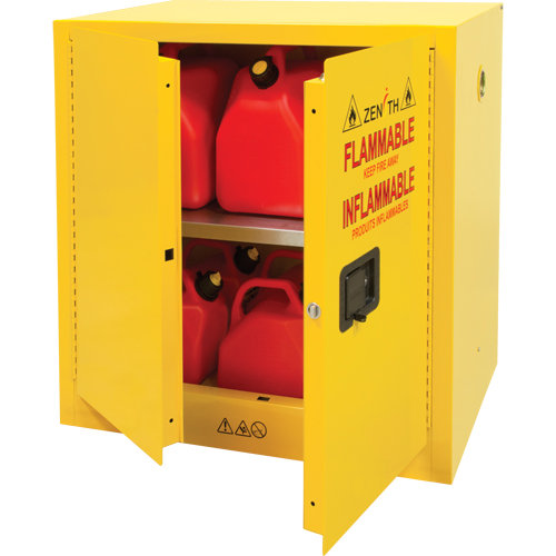 Armoire pour produits inflammables, 22 gal., 2 Porte(s), 35" La x 35" h x 22" p Seaboard Timber Mart