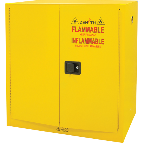 Flammable Storage Cabinet, 30 gal., 2 Door, 43" W x 44" H x 18" D Seaboard Timber Mart