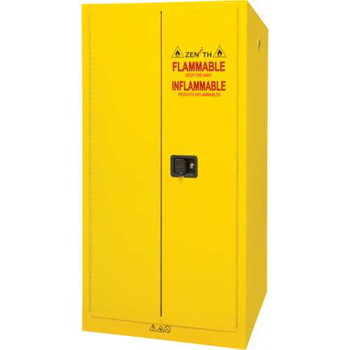 Armoire pour produits inflammables, 60 gal., 2 Porte(s), 34" La x 65" h x 34" p Seaboard Timber Mart