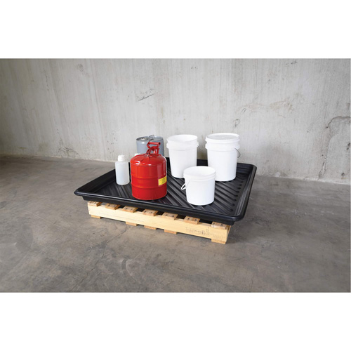 Ultra-Utility Trays&reg;, 36" L x 36" W x 4.75" H, 27 US gal. Spill Capacity Seaboard Timber Mart