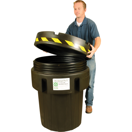 Baril de r&eacute;cup&eacute;ration Ultra-Recycled Overpack, 95 gal., Stationnaire Seaboard Timber Mart
