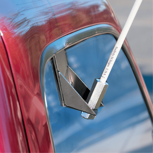 Tiges de s&eacute;curit&eacute; pour travaux l&eacute;gers Safety Whip, Fixation Fen&ecirc;tre, Hauteur 5', Orange Seaboard Timber Mart