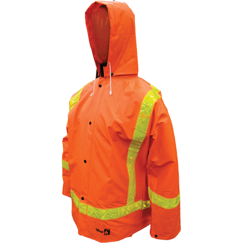 V&ecirc;tements imperm&eacute;ables en PVC ignifuges Open Road , Petit, Orange Seaboard Timber Mart