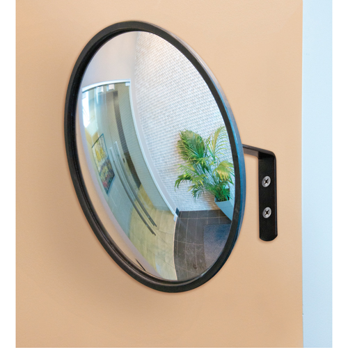 Convex Mirror with Bracket, Indoor/Outdoor, 12" Diameter Seaboard Timber Mart