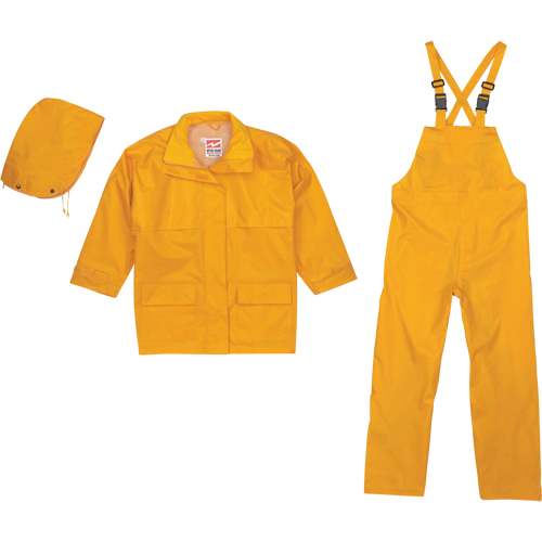 Open Road&reg; 150D Rip-Stop 3-Piece Rain Suit, Polyester, Medium, Yellow Seaboard Timber Mart