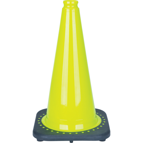 C&ocirc;ne de signalisation de premi&egrave;re qualit&eacute;, 18", Vert lime Seaboard Timber Mart