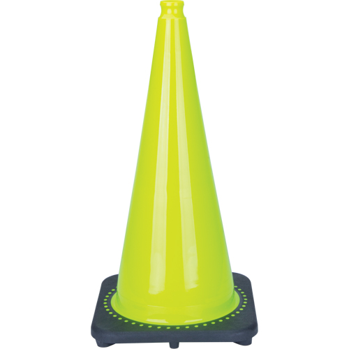 C&ocirc;ne de signalisation de premi&egrave;re qualit&eacute;, 28", Vert lime Seaboard Timber Mart