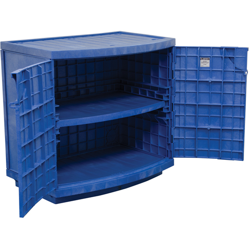 Polyethylene Corrosive/Acid Cabinet, 24 gal., 36" x 35" x 25" Seaboard Timber Mart
