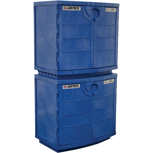 Polyethylene Corrosive/Acid Cabinet, 24 gal., 36" x 35" x 25" Seaboard Timber Mart