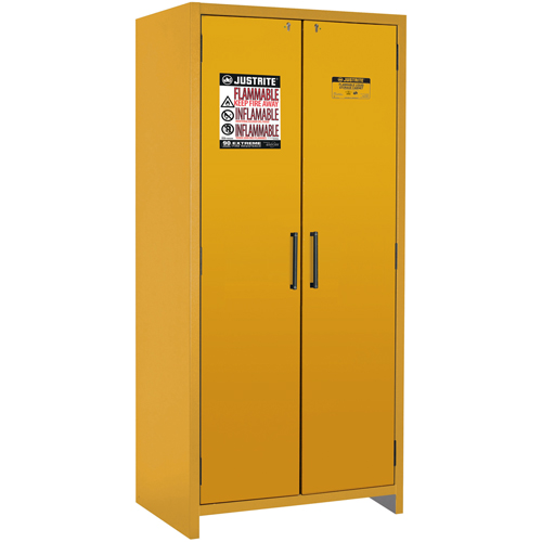 90-Minute EN Safety Storage Cabinet, 30 gal., 2 Door, 35.16" W x 76.89" H x 24.21" D Seaboard Timber Mart