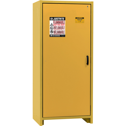 30-Minute EN Safety Storage Cabinet, 30 gal., 1 Door, 34.02" W x 76.65" H x 24.21" D Seaboard Timber Mart