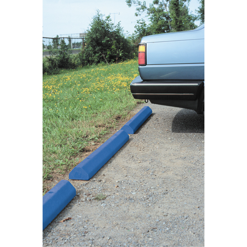 Car Stops, Plastic, 6' L, Blue Seaboard Timber Mart