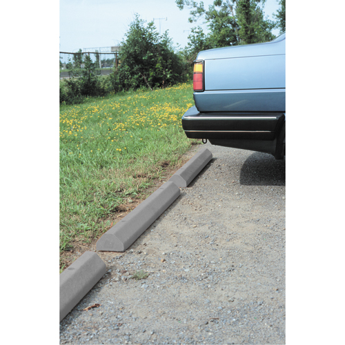 Car Stops, Plastic, 6' L, Grey Seaboard Timber Mart