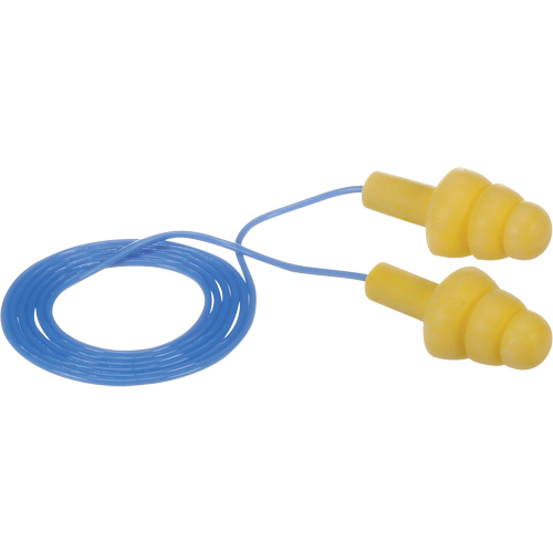 Bouchons d'oreilles pr&eacute;moul&eacute;s E-A-R Ultrafit, Avec cordon, Vrac - Sac en poly, 25 dB NRR, Taille unique Seaboard Timber Mart