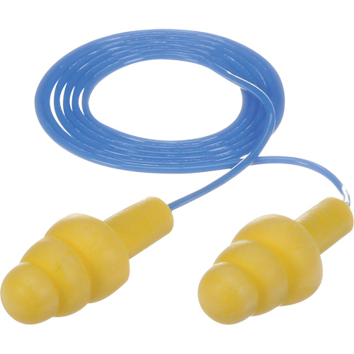 Bouchons d'oreilles pr&eacute;moul&eacute;s E-A-R Ultrafit, Avec cordon, Vrac - Sac en poly, 25 dB NRR, Taille unique Seaboard Timber Mart