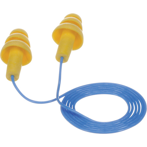 Bouchons d'oreilles pr&eacute;moul&eacute;s E-A-R Ultrafit, Avec cordon, Vrac - Sac en poly, 25 dB NRR, Taille unique Seaboard Timber Mart