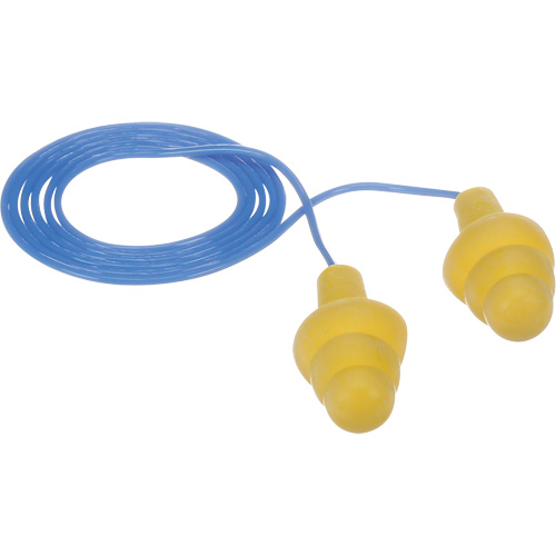 Bouchons d'oreilles pr&eacute;moul&eacute;s E-A-R Ultrafit, Avec cordon, Vrac - Sac en poly, 25 dB NRR, Taille unique Seaboard Timber Mart