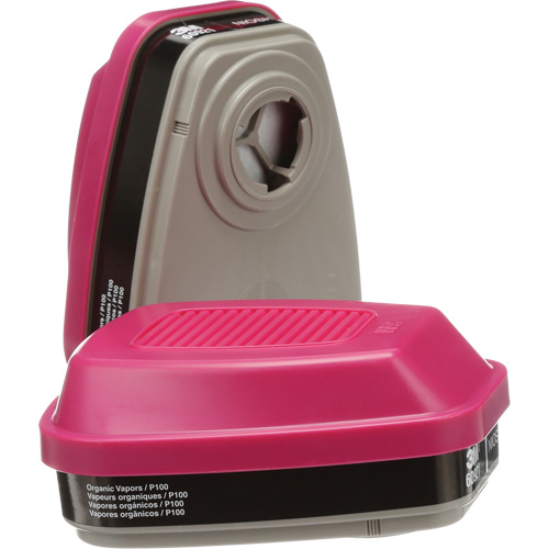 6000 Series Respirator Cartridges, Gas/Vapour Cartridge, Organic Vapour/P100 Seaboard Timber Mart