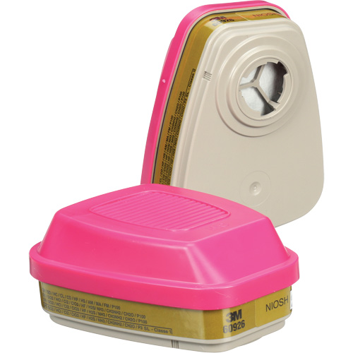 6000 Series Respirator Cartridges, Gas/Vapour Cartridge, Multi-Gas/Vapour/P100 Seaboard Timber Mart