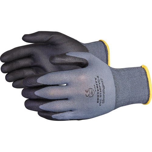 Gants enduits Dexterity, 9/Grand, R&ecirc;vetement PVC, Calibre 13, Enveloppe en Nylon Seaboard Timber Mart