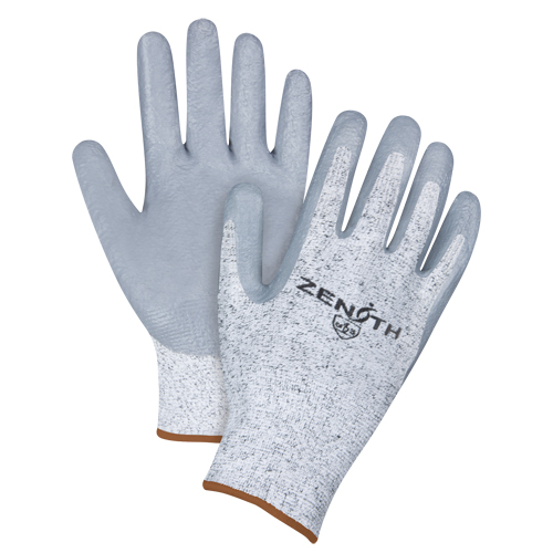 Gants &eacute;lastiques sans coutures r&eacute;sistants &agrave; la coupe, Taille Grand/9, Calibre 13, Rev&ecirc;tement Nitrile, Enveloppe en PEHP, ANSI/ISEA 105 niveau 2/EN 388 niveau 3 Seaboard Timber Mart