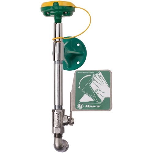 Poste de douche oculaire/faciale Axion, Installation Montage mural Seaboard Timber Mart