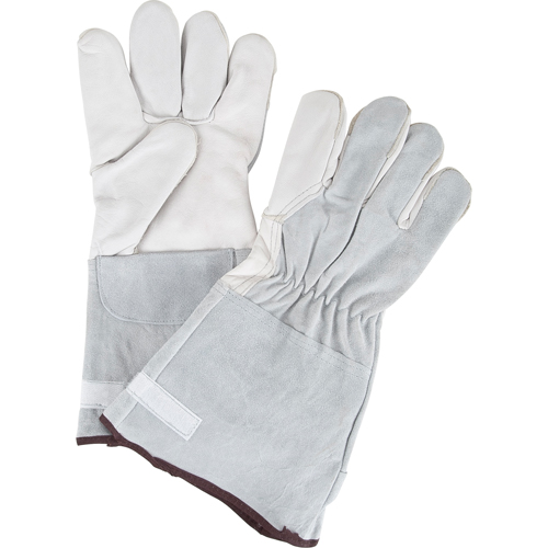 Gants de travail &agrave; ajustement d'usage standard, Grand, Paume en Cuir fleur de ch&egrave;vre Seaboard Timber Mart