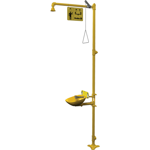 Halo Combination Emergency Shower & Eyewash Station Seaboard Timber Mart