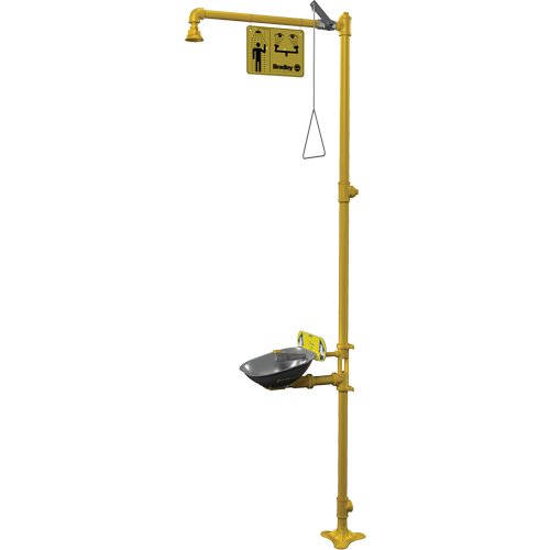 Halo Combination Emergency Shower & Eyewash Station Seaboard Timber Mart