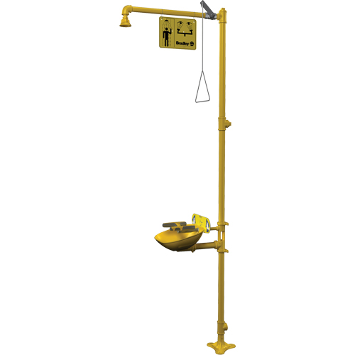 Halo Combination Emergency Shower & Eyewash Station Seaboard Timber Mart