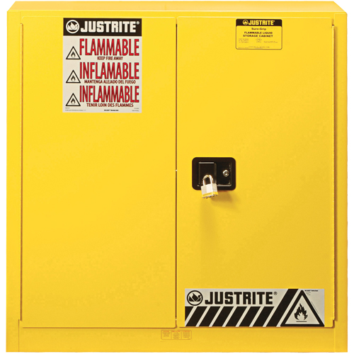 Sure-Grip&reg; EX Flammable Safety Cabinet, 30 gal., 2 Door, 36" W x 35" H x 24" D Seaboard Timber Mart