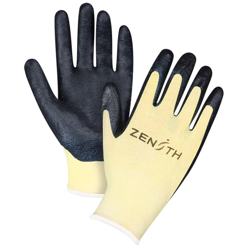 Gants r&eacute;sistants &agrave; la coupe avec prise sup&eacute;rieure, Taille 12/3T-Grand, Calibre 13, Rev&ecirc;tement Mousse de nitrile, Enveloppe en Aramide, ANSI/ISEA 105 niveau 3/EN 388 niveau 5 Seaboard Timber Mart