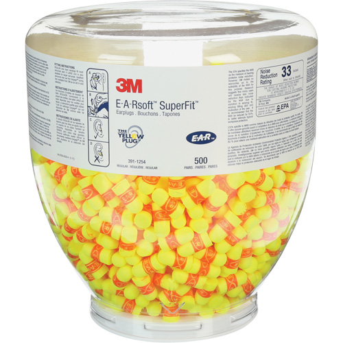 Refill E-A-Rsoft SuperFit One Touch Earplugs, Bulk - Canister Seaboard Timber Mart