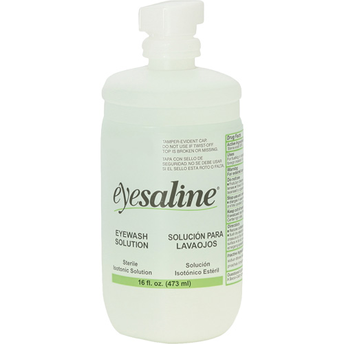 Saline Eyewash Bottles, Full Bottle, 16 oz. Seaboard Timber Mart