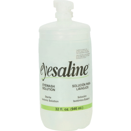 Saline Eyewash Bottles, Full Bottle, 32 oz. Seaboard Timber Mart