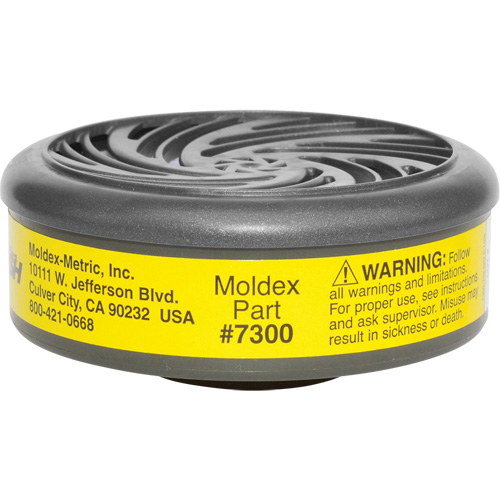 Filtres pour respirateur s&eacute;rie 7000/9000, Cartouche gaz/vapeur, Vapeurs organiques/Gaz acides Seaboard Timber Mart