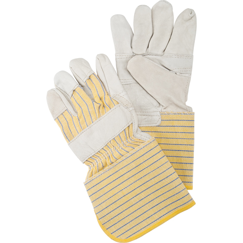 Patch Palm Fitters Gloves, Large, Grain Cowhide Palm, Cotton Inner Lining Seaboard Timber Mart