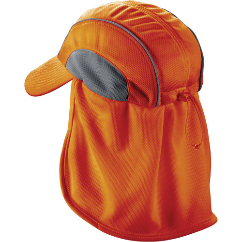Chill-Its&reg; 6650 Cooling Hats with Neck Shades, Hi-Vis Orange Seaboard Timber Mart