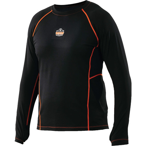 Maillots thermiques &agrave; manches longues, Hommes, Moyen, Noir Seaboard Timber Mart
