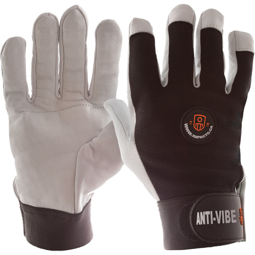 Anti-Vibration Air Glove&reg;, Size Medium, Pearl Leather Palm Seaboard Timber Mart
