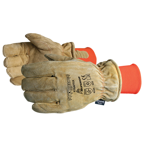 SnowForce Brown Freezer Glove, One Size, Grain Cowhide Palm, Thinsulate Inner Lining Seaboard Timber Mart