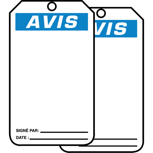 Safety Tags, Cardstock, 3-1/8" W x 5-7/8" H, French Seaboard Timber Mart