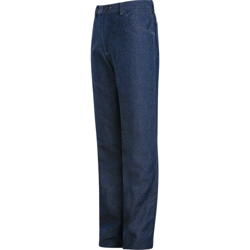 Flame-Resistant Relaxed Fit Denim Jeans, 32, x 37, Blue, 18 cal/cm² Seaboard Timber Mart
