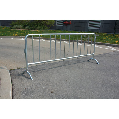Barri&egrave;re portative, Emboîtables, 102" lo x 40" h, Argent Seaboard Timber Mart